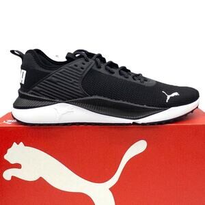 New PUMA Men's PC Runner Sneaker Running Shoes Black White Size 9 9.5 or 10